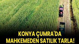 Konya Çumra'da mahkemeden satılık tarla!