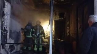 Bursa'da iş yeri yangını