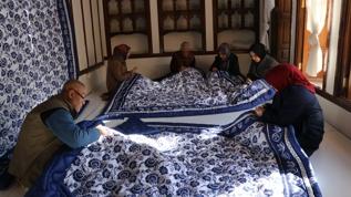 Kilis'te yorgan ustası kadınlara meslek öğretiyor