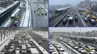 İstanbul'da kar yağışı etkisini artırıyor! Dışarı çıkacaklar dikkat!