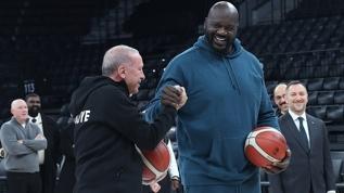 Cumhurbaşkanı Erdoğan, NBA efsanesi Shaquille O'Neal ile görüştü