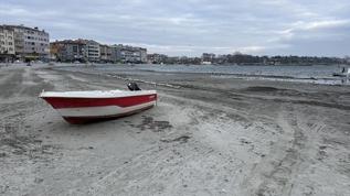 Tekirdağ'da deniz 10 metre çekildi