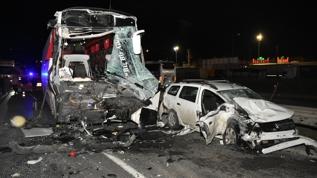 Anadolu Otoyolu'nun Sakarya geçişinde kaza nedeniyle Ankara istikameti trafiğe kapandı