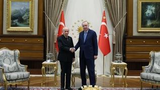Cumhurbaşkanı Erdoğan, MHP Genel Başkanı Bahçeli'yi kabul etti