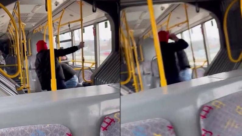 Otobüsün içini boks ringine çevirmiş, tekme tokat böyle darp etmişti! Yakalanan şahıstan ilginç savunma