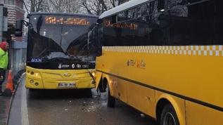 İki ilçede İETT faciası: Yaralılar hastaneye kaldırıldı