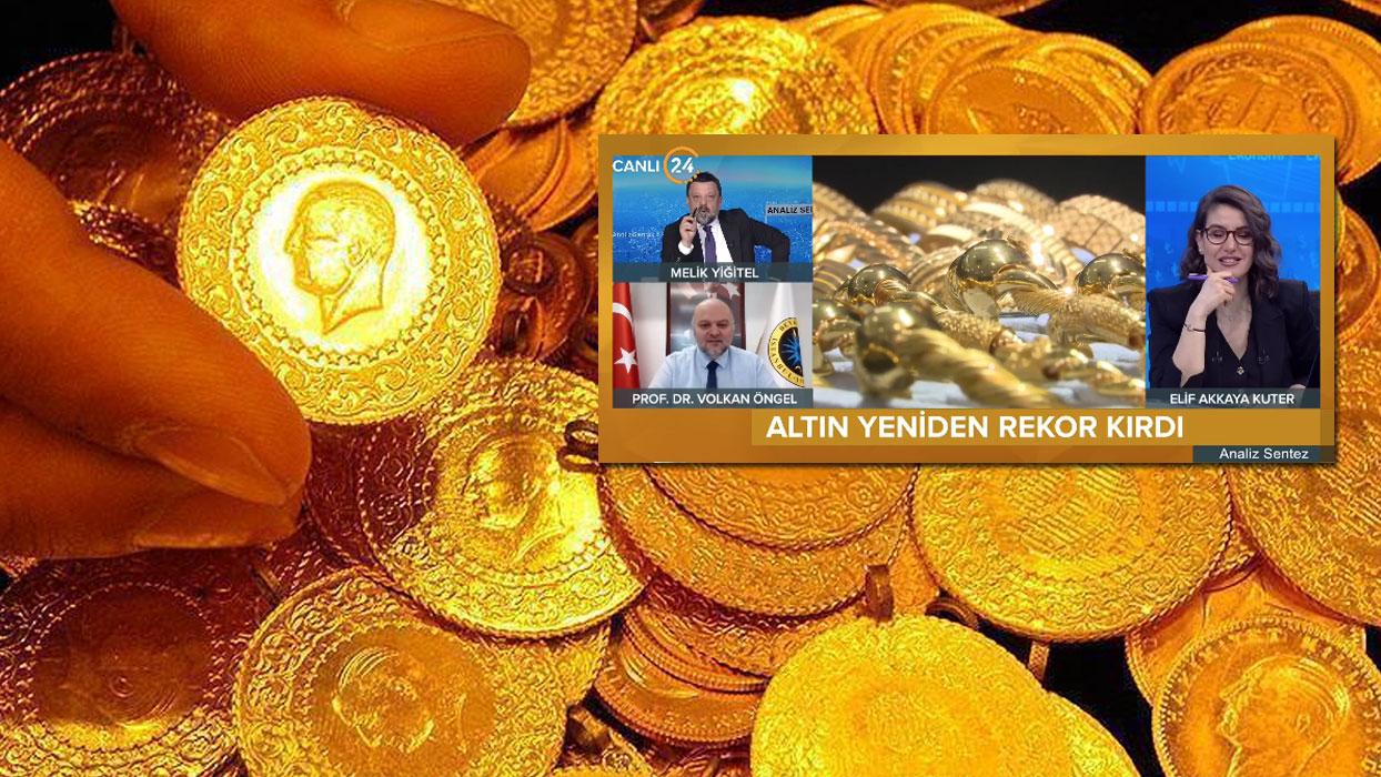 Altın yeniden rekor kırdı! Prof. Dr. Volkan Öngel, 24 TV'ye yorumladı | 26 Ocak Pazartesi son dakika altın fiyatları
