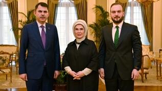 Emine Erdoğan, COP31 Başkanı Kurum ve Sıfır Atık Vakfı Başkanı Ağırbaş'ı kabul etti