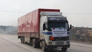 İHH'dan Aynularab'a yardımlar devam ediyor