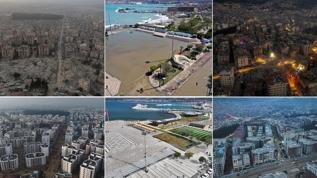 6 Şubat depremlerinin yıktığı Hatay'ın 3 yıl önceki ve şimdiki hali aynı karelerde