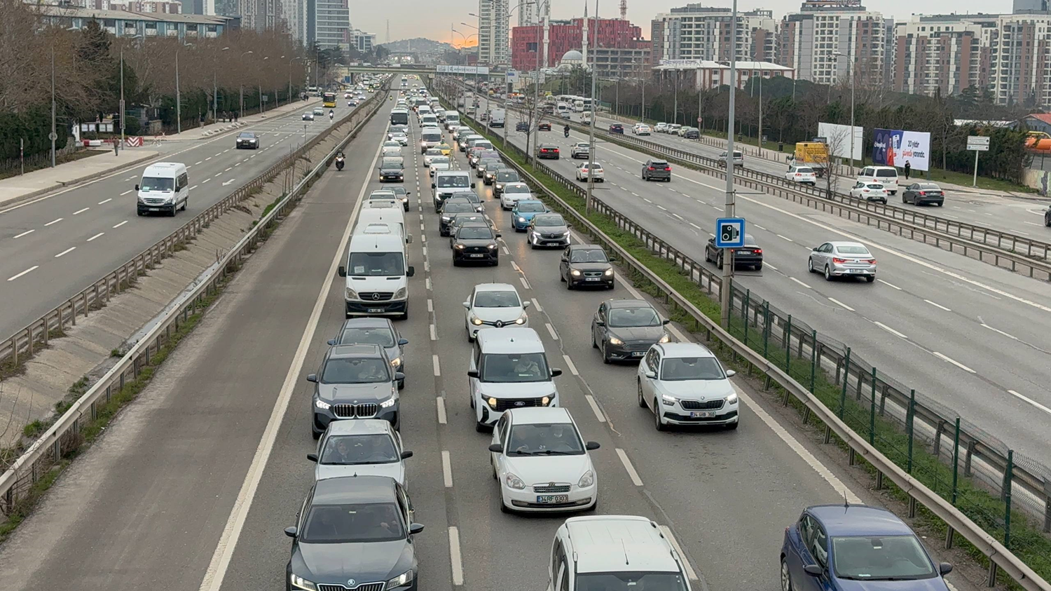 İstanbul'da trafik kilit