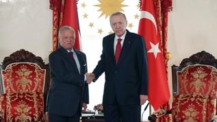 Ürdün Kralı 2. Abdullah Türkiye'de! Cumhurbaşkanı Erdoğan resmi törenle karşıladı