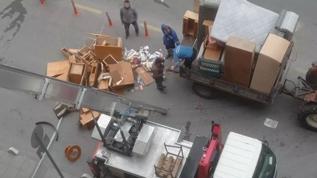 Mersin'de çöp ev vakası: 8 ton atık çıkarıldı