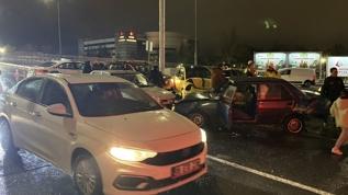 Kayseri'deki zincirleme trafik kazasında 2 kişi yaralandı