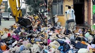 Korkunç koku her şeyi ortaya çıkardı: 30 tonluk çöp kepçelerle çıkarıldı