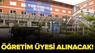 Beykent Üniversitesi 2 Öğretim Üyesi alacak!