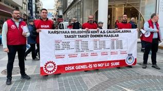 Karşıyaka Belediyesi'nde ödenmeyen maaşlar işçileri sokağa döktü!