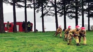 Afetlere Boğaz'dan müdahale tatbikatı