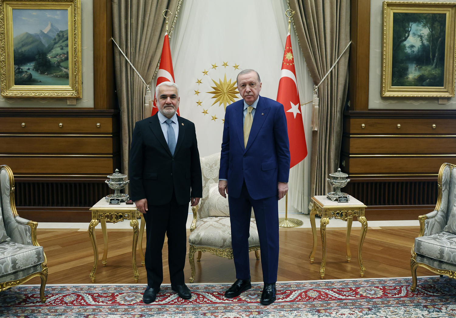 Cumhurbaşkanı Erdoğan, HÜDAPAR Genel Başkanı Yapıcıoğlu'nu kabul etti