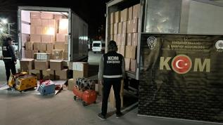 Eskişehir'de 5 milyon 860 bin makaron ele geçirildi