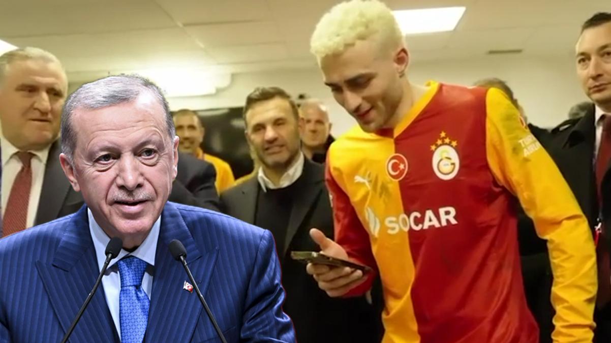 Cumhurbaşkanı Erdoğan'dan Galatasaray'a tebrik telefonu