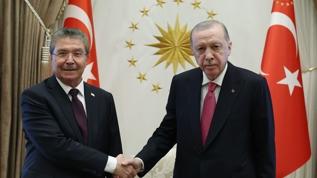 Külliye'de kritik kabul! Cumhurbaşkanı Erdoğan, KKTC Başbakanı Üstel ile görüştü