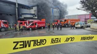 Silivri'de fabrika yangını!