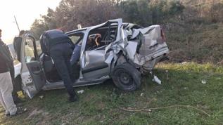 Osmaniye'de minibüs ile otomobil çarpıştı: 2 yaralı