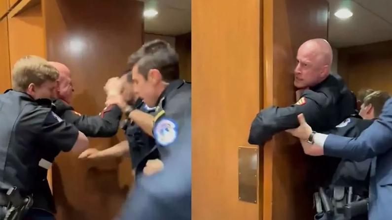 ABD'de İran politikasını protesto eden gazinin kolunu kırdılar