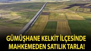 Gümüşhane Kelkit ilçesinde mahkemeden satılık tarla!