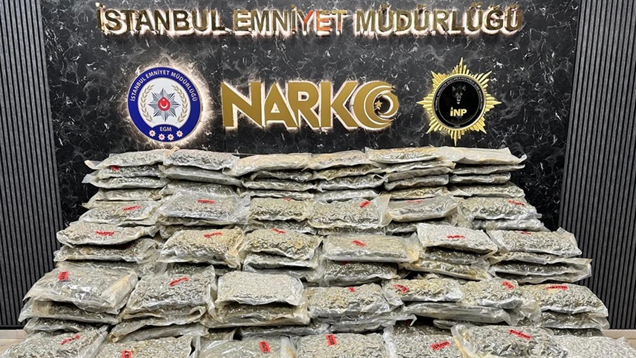 İstanbul'da 4 tırda 527 kilo 475 gram uyuşturucu ele geçirildi