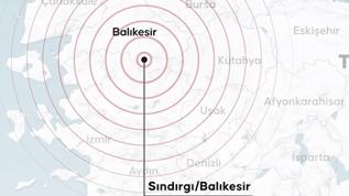 Balıkesir'in Sındırgı ilçesinde deprem