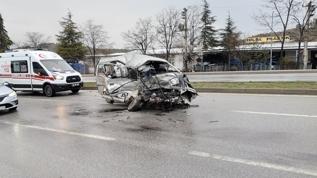 Çorum'da yolcu otobüsü ile kamyonet çarpıştı, 7 kişi yaralandı