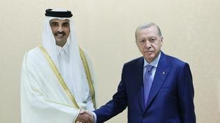 Cumhurbaşkanı Erdoğan, Katar Emiri Al Sani ile telefonda görüştü