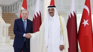 Katar Emiri Al Sani'den Cumhurbaşkanı Erdoğan'a teşekkür