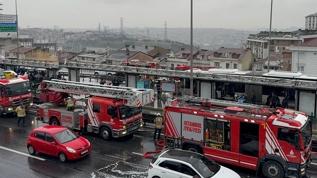 Kağıthane'de korku dolu anlar! Metrobüs yangını yürekleri ağza getirdi