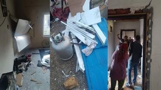 Batman'da yaşlı kadın yemek yaparken gaz sızıntısıyla patlamaya neden oldu, hastaneye kaldırıldı