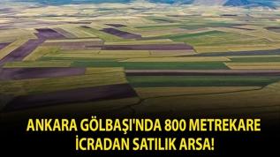 Ankara Gölbaşı'nda 800 metrekare icradan satılık arsa!