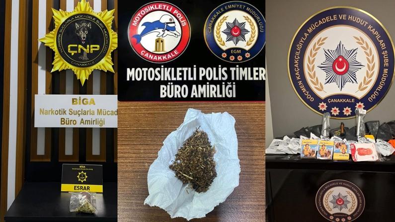 Çanakkale'de farklı suçlardan aranan 6 şüpheli tutuklandı