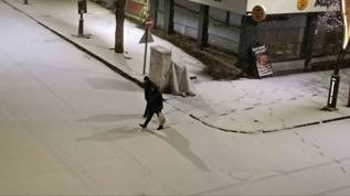 Kars'ta Nisan sürprizi: Şehir merkezi 5 dakikada beyaza büründü