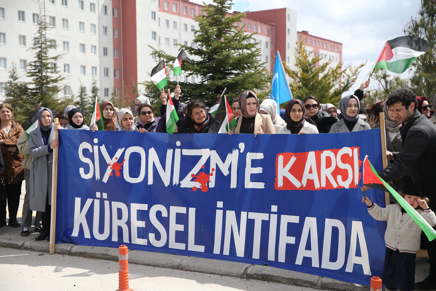 İsrail'in çıkardığı idam yasası Nevşehir, Niğde, Kırşehir, Yozgat ve Kayseri'de protesto edildi