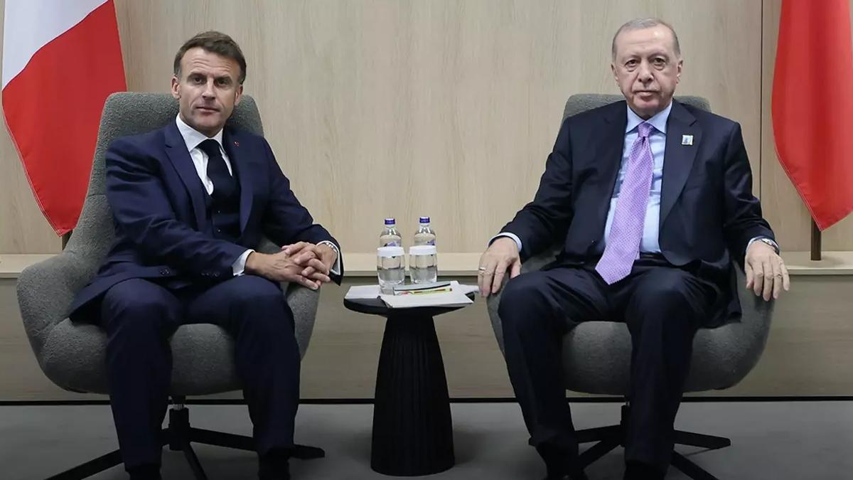 Bölgesel ve küresel güvenlik masada! Cumhurbaşkanı Erdoğan, Macron ile görüştü
