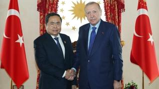 Cumhurbaşkanı Erdoğan, Vietnam Meclis Başkanı Thanh Man'ı kabul etti