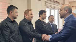 Necmeddin Bilal Erdoğan, Kahramanmaraş'ta şehit öğretmenin ailesine taziye ziyaretinde bulundu