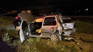 Nevşehir'de devrilen otomobildeki 3 kişi yaralandı