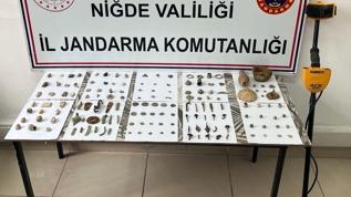 Niğde'de tarihi eser operasyonu: Çok sayıda eser ele geçirildi, 1 şüpheli gözaltında