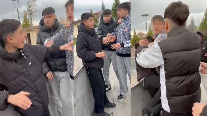 Akran zorbalığı böyle görüntülendi! Darp edildi, sosyal medyada yayınlandı
