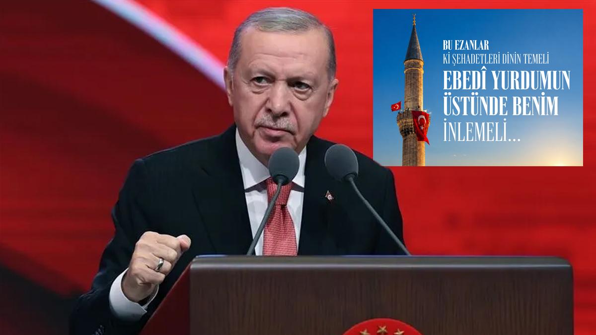 Sela sesleri yükseldi Cumhurbaşkanı Erdoğan mesajı verdi: Cümle cihana bir kez daha ilan edişinin sembolüdür