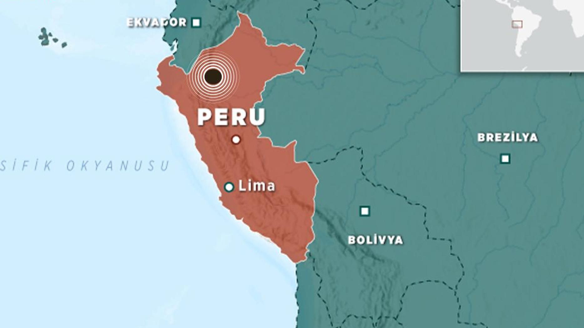 Peru'da 5,5 büyüklüğünde deprem: 6 ölü, 32 yaralı