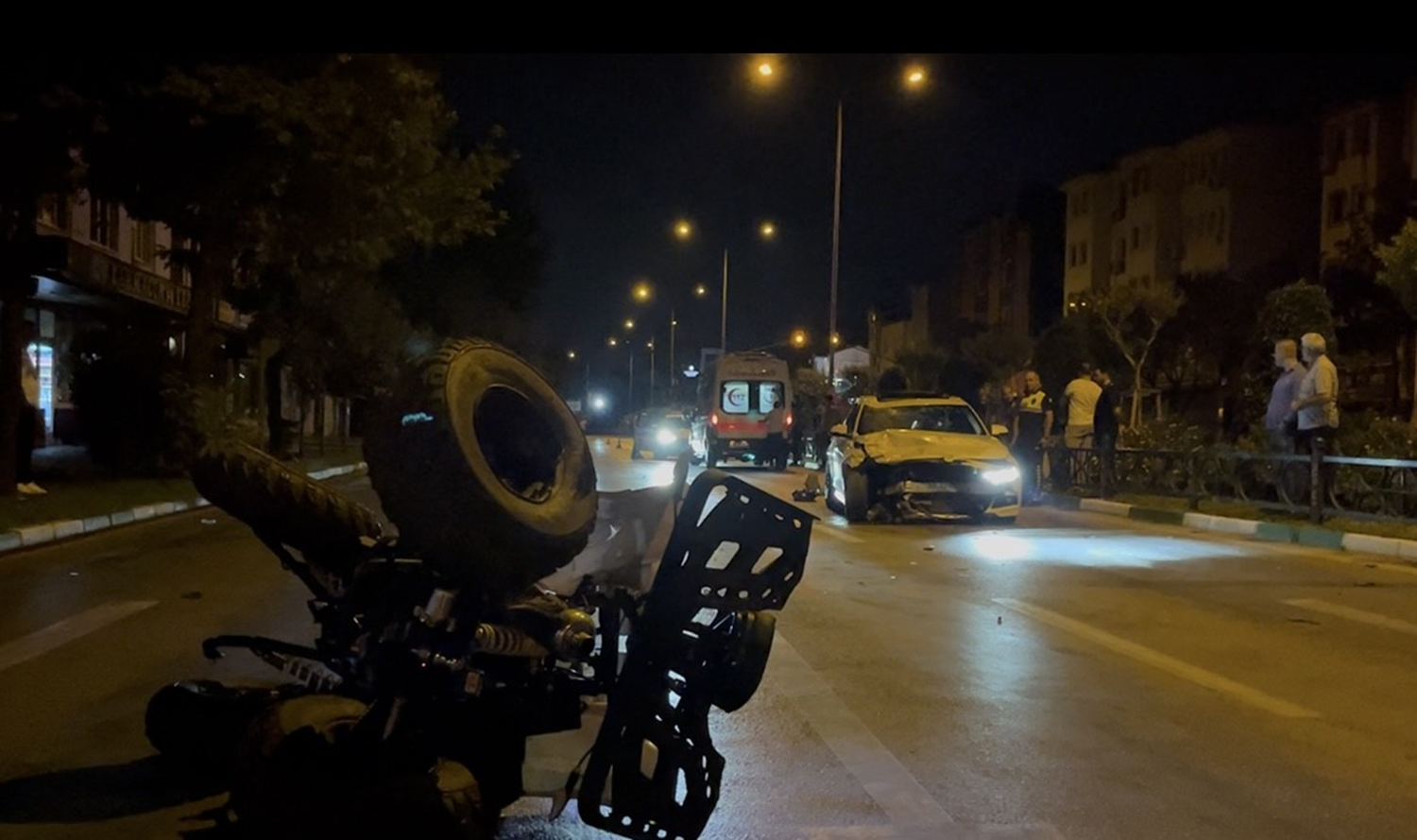 Bursa'da otomobilin çarptığı ATV sürücüsü hayatını kaybetti